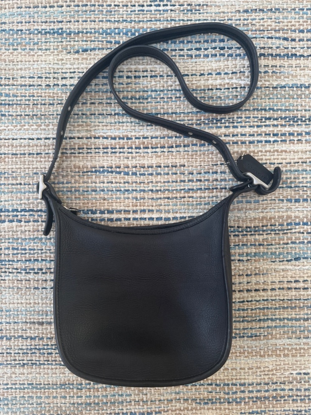 Vintage Coach Janice Legacy  Black Leather Bag - Classic Minimalist Design